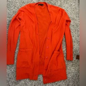 Orange cardigan